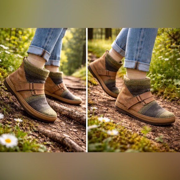 Sorel Yaquina Blanket Boots Wool Leather Strap Ankle Boho Outdoor Size 8 - Picture 7 of 7